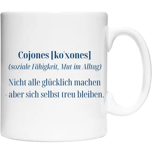 Cojones [koˈxones]-Treue zu dir selbst