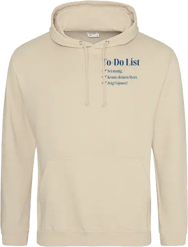 Cojones-To-Do List - Pocketdruck (blaue Schrift)