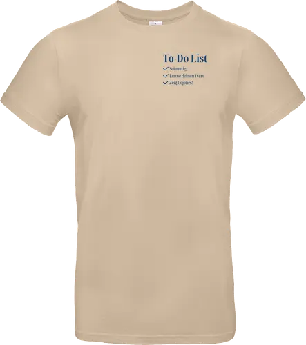 Cojones-To-Do List - Pocketdruck (blaue Schrift)