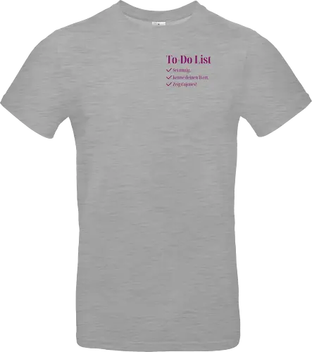 Cojones-To-Do List - Pocketdruck (lila Schrift)