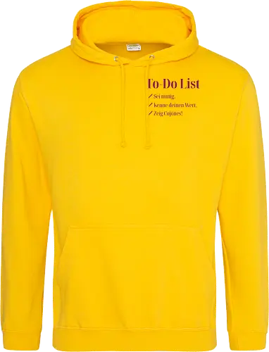 Cojones-To-Do List - Pocketdruck (lila Schrift)