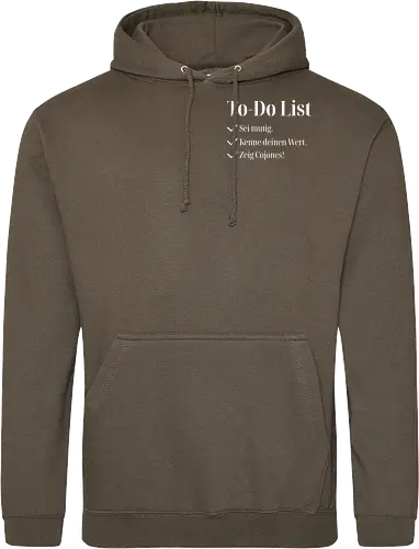 Cojones-To-Do List -Pocketdruck (helle Schrift)