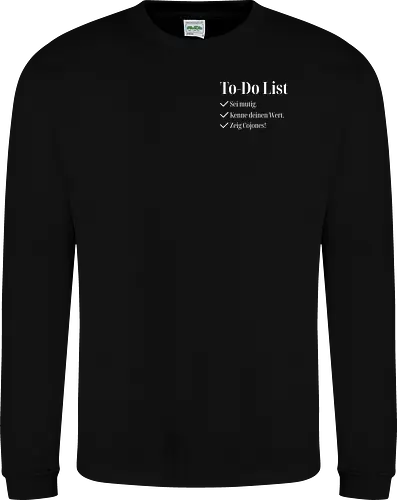 Cojones-To-Do List -Pocketdruck (helle Schrift)