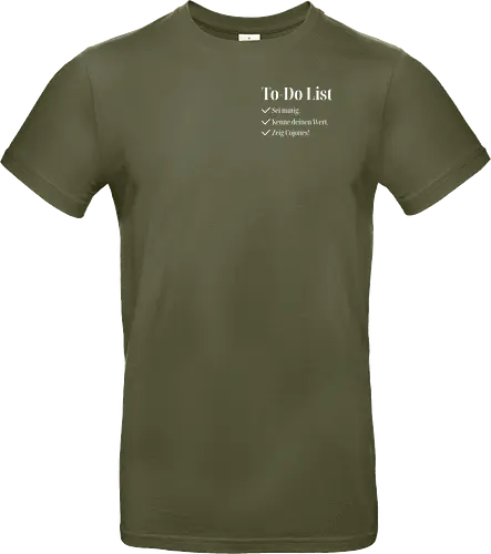 Cojones-To-Do List -Pocketdruck (helle Schrift)