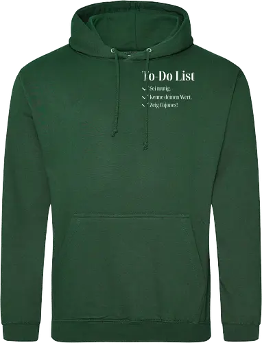 Cojones-To-Do List -Pocketdruck (helle Schrift)