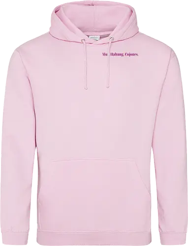 Cojones-Mut und Haltung - Pocketdruck (lila Schrift)