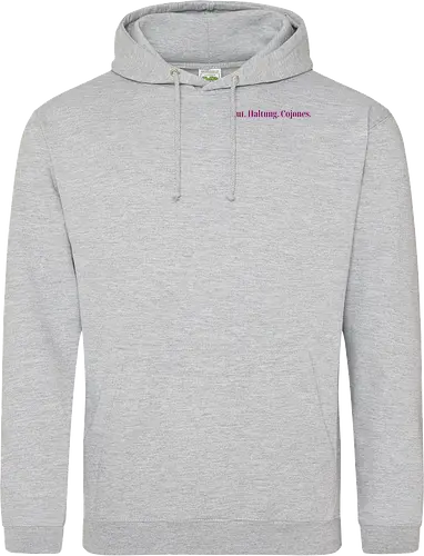 Cojones-Mut und Haltung - Pocketdruck (lila Schrift)