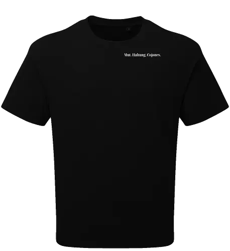 Cojones-Mut und Haltung -Pocketdruck (weiße Schrift)