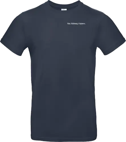 Cojones-Mut und Haltung -Pocketdruck (weiße Schrift)