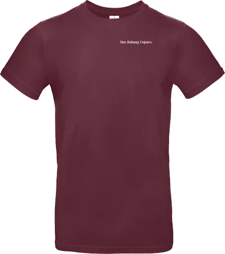 Cojones-Mut und Haltung -Pocketdruck (weiße Schrift)