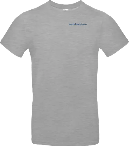 Cojones-Mut und Haltung -Pocketdruck (blaue Schrift)