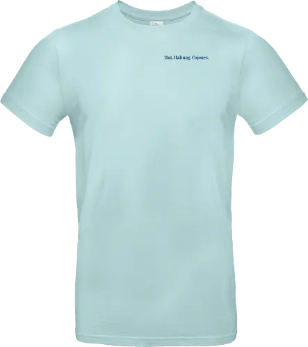 Cojones-Mut und Haltung -Pocketdruck (blaue Schrift)