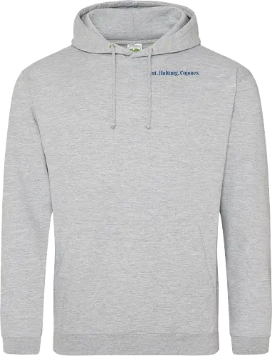 Cojones-Mut und Haltung -Pocketdruck (blaue Schrift)