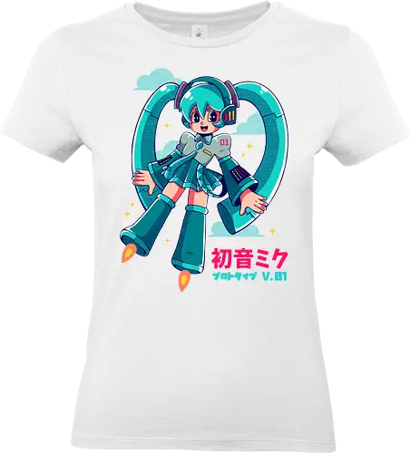 HATSUNE MIKU - hatsune miku, miku, astro boy, manga, anime, kawaii, vocaloid, cute - Standard T-Shirt (Frauen)
