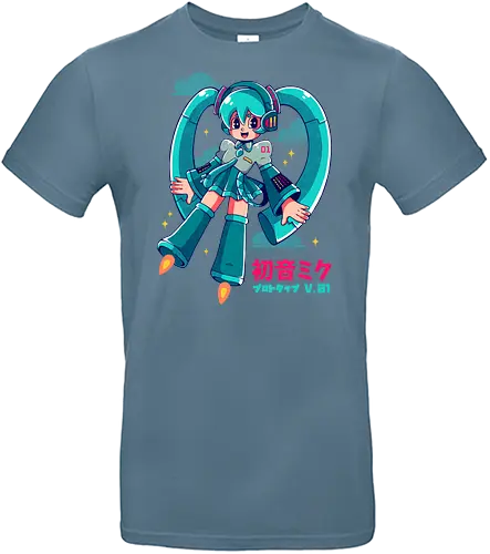 HATSUNE MIKU - hatsune miku, miku, astro boy, manga, anime, kawaii, vocaloid, cute - Standard T-Shirt