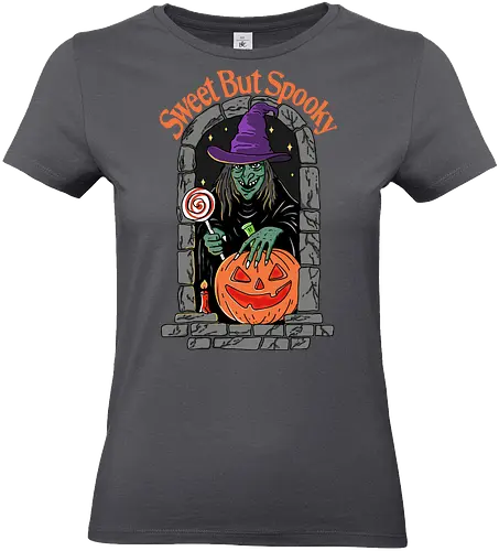 Sweet But Spooky - Halloween, bat, sweet but spooky, trick or treat, pumpkin, spooky, scary, funny, skeleton, skull, tombstone - Standard T-Shirt (Frauen)