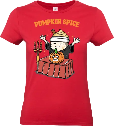 Pumpkin Spice Sacrifice - pumpkin, sacrifice, Halloween, humor, creepy, funny, pumpkin spice, fall, autumn, trick or treat - Standard T-Shirt (Frauen)