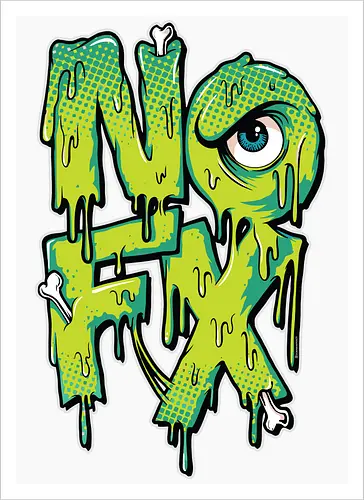 NOFX - Tropfendes Mutanten-Logo - Kalifornischer Punk Rock