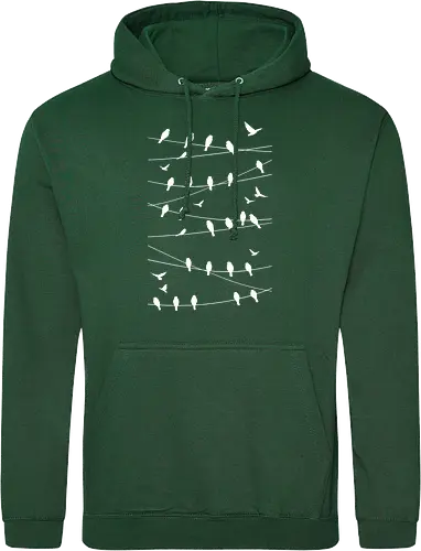 Vögel Linien Minimalistisch - Blau