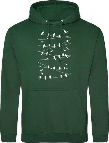 Vögel Linien Minimalistisch - Blau