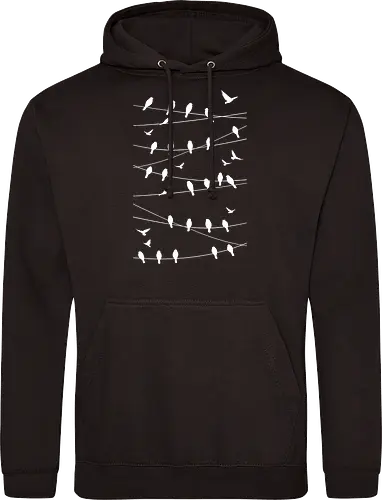 Vögel Linien Minimalistisch - Blau