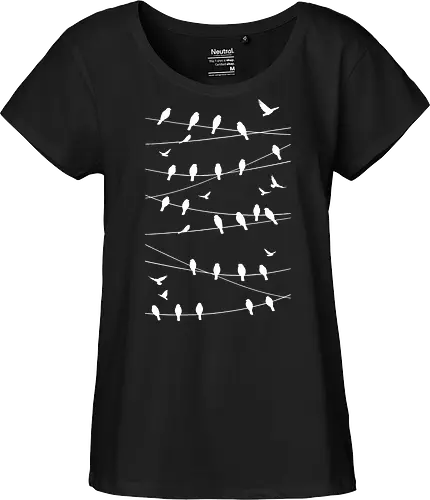 Vögel Linien Minimalistisch - Blau