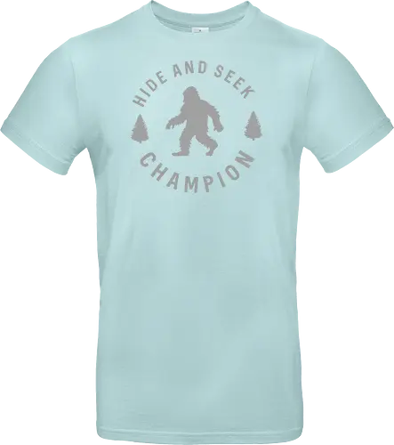 Hide and Seek Champion" Funny Bigfoot Sasquatch Art