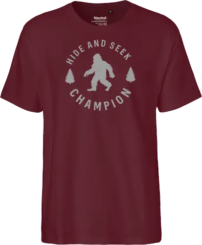 Hide and Seek Champion" Funny Bigfoot Sasquatch Art