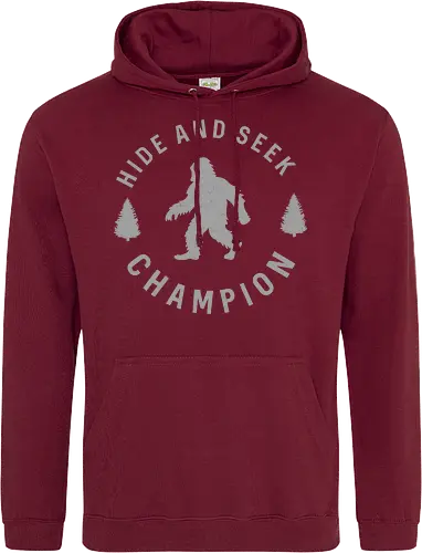 Hide and Seek Champion" Funny Bigfoot Sasquatch Art