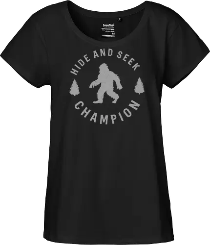 Hide and Seek Champion" Funny Bigfoot Sasquatch Art