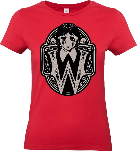ghotic girl  - ednesday addams, addams family, gothic aesthetic, dark humor, spooky vibes, emo girl, creepy cute, gothic fashion, horror aesthetic, halloween vibes, macabre art, dark academia, gothic girl, spooky season, wednesdaycore, gothic cartoon, spooky cute, morbid humor, goth aesthetic, creepy vibes - Standard T-Shirt (Frauen)