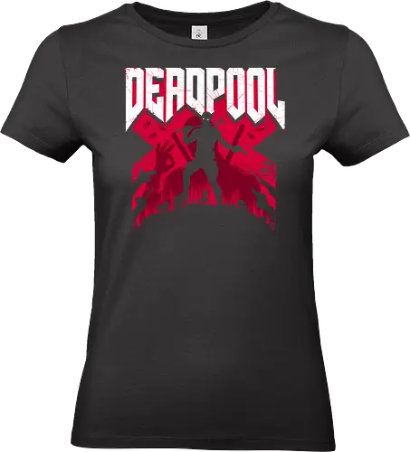 Antihero Doom - Antihero, doom, doom slayer, mash up, gaming, antihero, merc, ryan, reynolds, funny - Standard T-Shirt (Frauen)