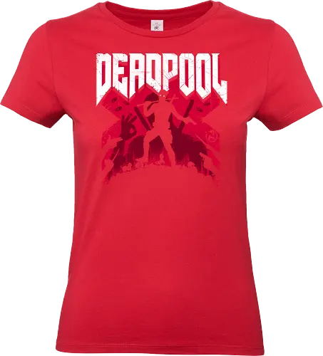 Antihero Doom - Antihero, doom, doom slayer, mash up, gaming, antihero, merc, ryan, reynolds, funny - Standard T-Shirt (Frauen)
