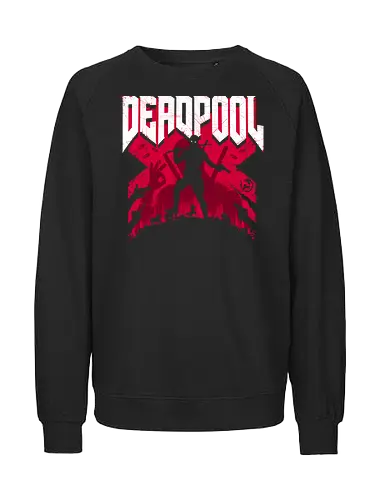 Antihero Doom - Antihero, doom, doom slayer, mash up, gaming, antihero, merc, ryan, reynolds, funny - Fairtrade Sweatshirt