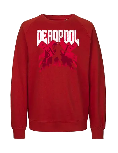 Antihero Doom - Antihero, doom, doom slayer, mash up, gaming, antihero, merc, ryan, reynolds, funny - Fairtrade Sweatshirt
