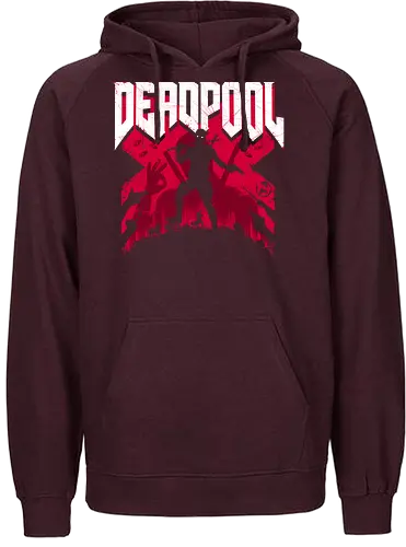 Antihero Doom - Antihero, doom, doom slayer, mash up, gaming, antihero, merc, ryan, reynolds, funny - Fairtrade Hoodie
