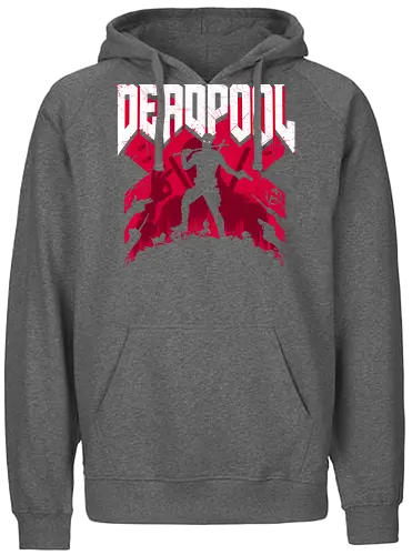 Antihero Doom - Antihero, doom, doom slayer, mash up, gaming, antihero, merc, ryan, reynolds, funny - Fairtrade Hoodie