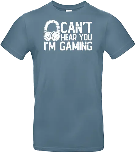 Can't Hear You I'm Gaming - headphones, gaming, humor, text, monochrome, casual, modern, playful - Standard T-Shirt