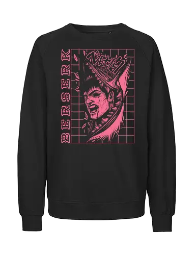Relentless Warrior - guts, berserk, manga, anime, griffith, casca, japan, japanese, knight, black swordsman, dark, fantasy, black, demon - Fairtrade Sweatshirt