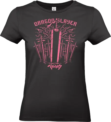 Dragon Slayer - guts, berserk, manga, anime, griffith, casca, japan, japanese, knight, black swordsman, dark, fantasy, black, demon - Standard T-Shirt (Frauen)