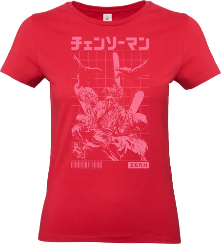 Blood and Mayhem - denji, Chainsaw, makima, manga, pochita, power, chainsaw, denji chainsaw man, chainsawman, denji and power, japanese, devil, aki, japan - Standard T-Shirt (Frauen)