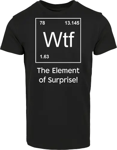 Wtf - The Element of Surprise" Funny Chemistry Science Art