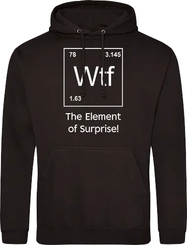 Wtf - The Element of Surprise" Funny Chemistry Science Art