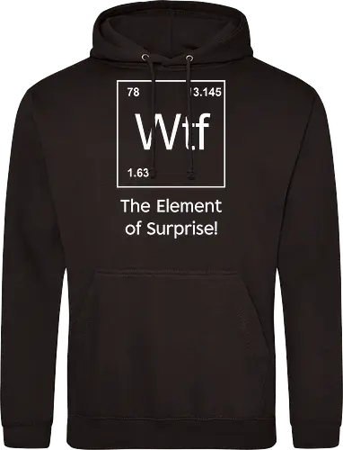 Wtf - The Element of Surprise" Funny Chemistry Science Art