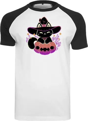 Cute Halloween Cat on Pumpkin