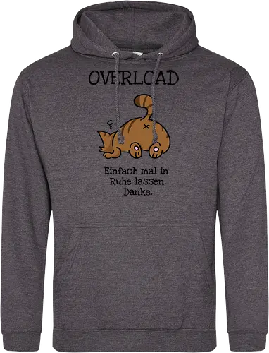 Overload-Katze mit schwarzer Schrift