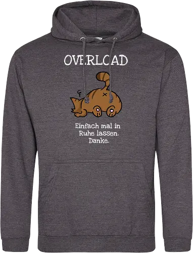 Overload-Katze mit weißer Schrift