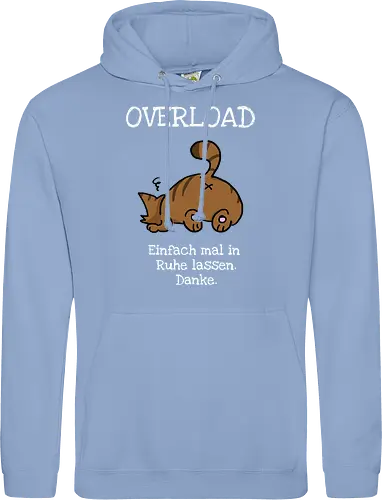 Overload-Katze mit weißer Schrift