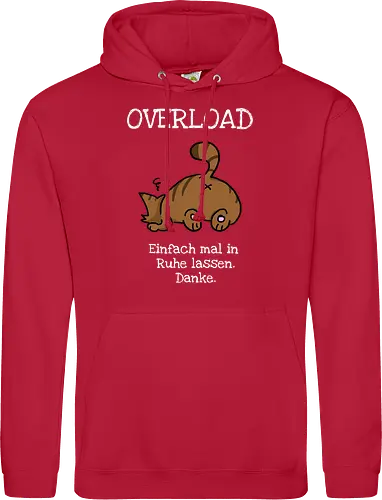 Overload-Katze mit weißer Schrift