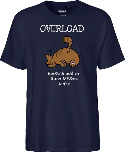 Overload-Katze mit weißer Schrift
